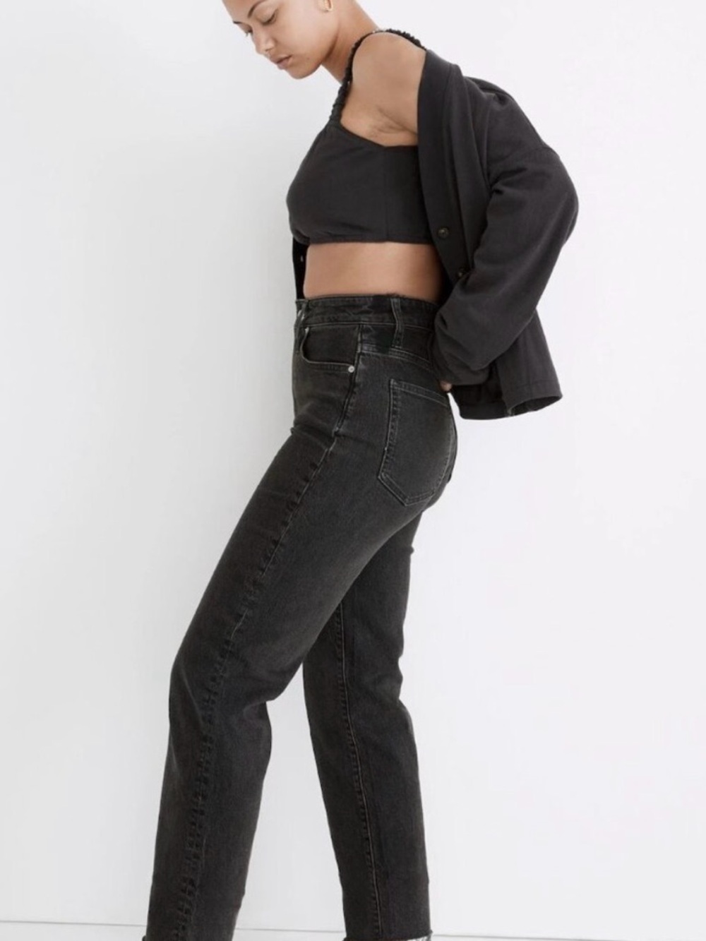 Madewell The Curvy Perfect Vintage Straight Jean in Lunar Wash Size 28 Petite - Picture 2 of 11